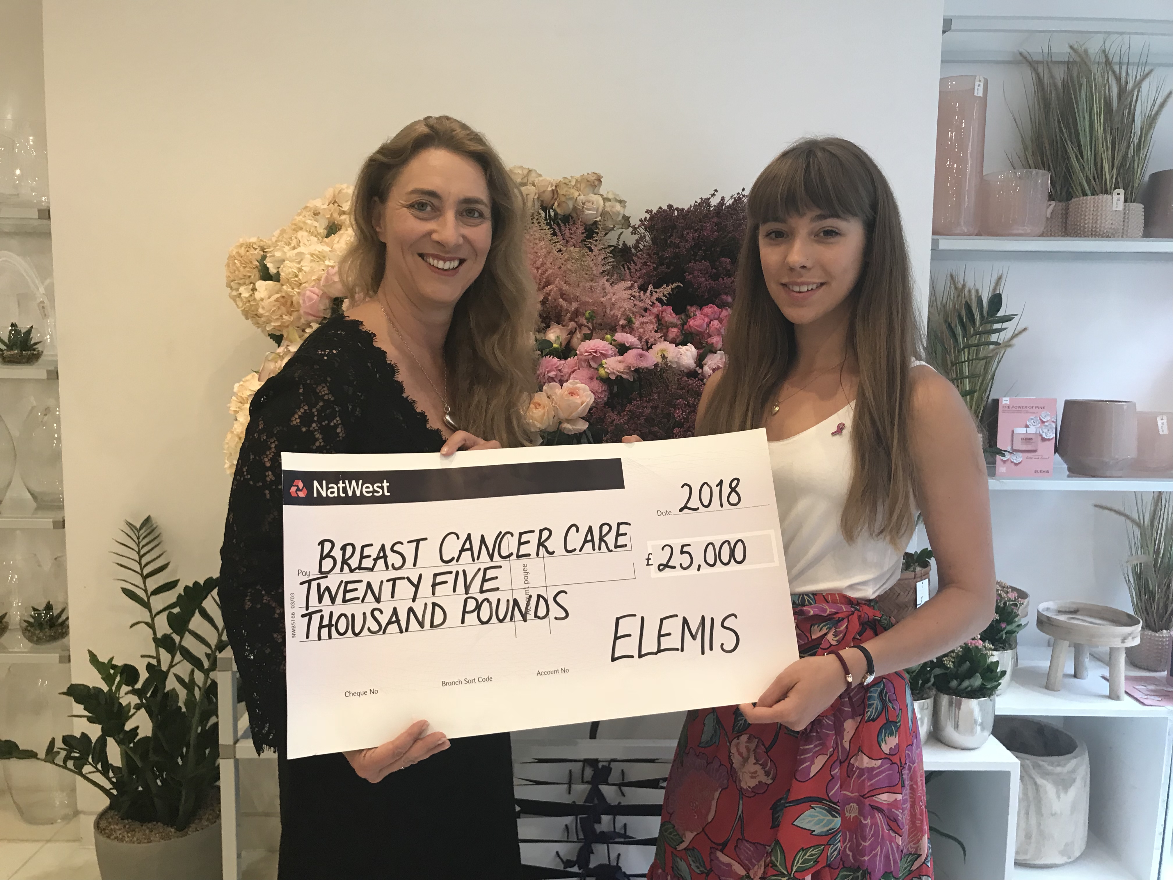 Elemis support Breast Cancer Care 2018
